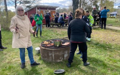 145 korvar på grillen avslutar lyckad städdag